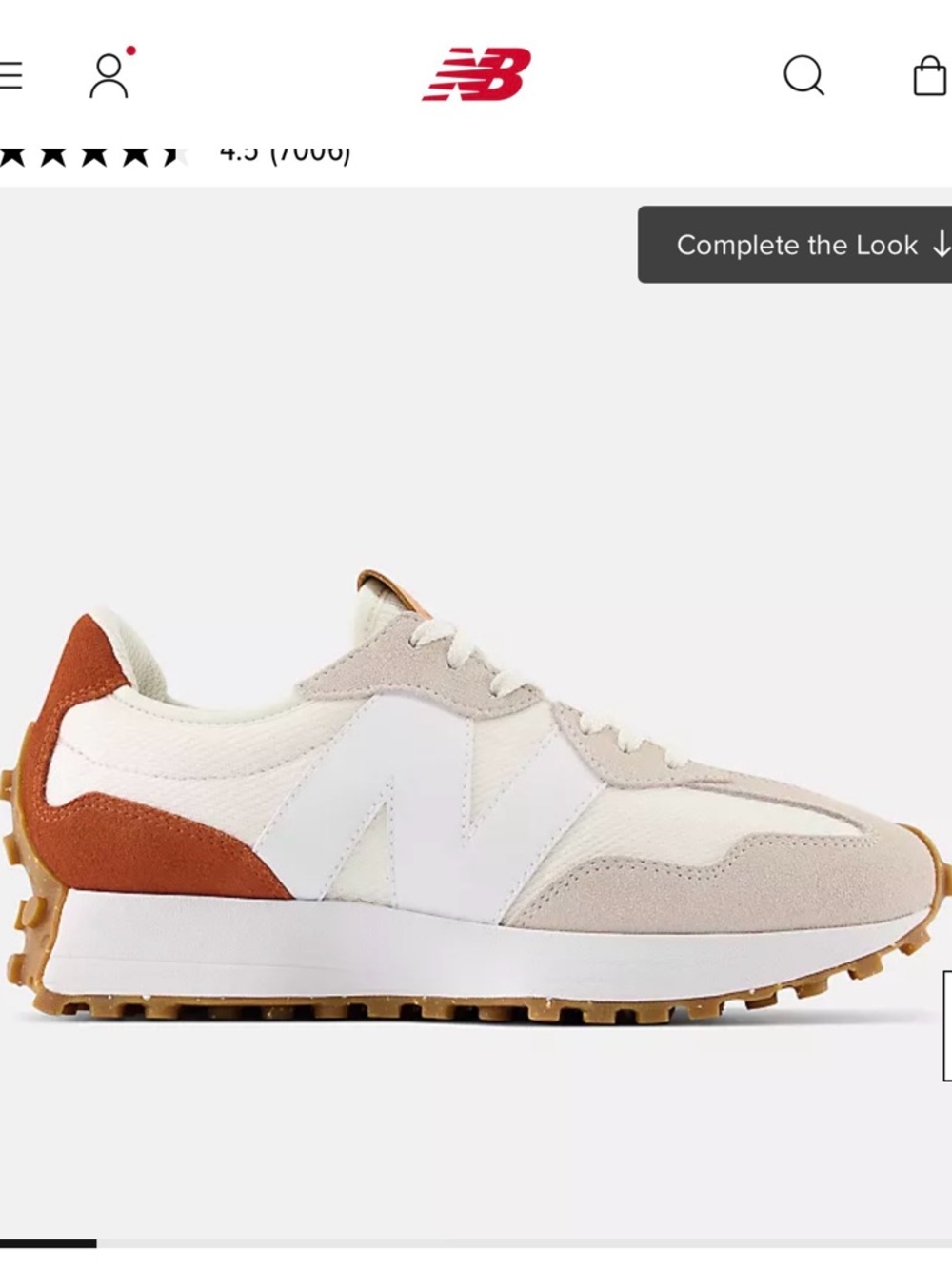 New Balance 327 Sea Salt with Rust Oxide